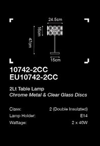 Veioza/Lampa de masa design elegant Belle 2LT