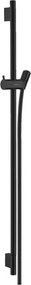 Bara cu furtun de dus Hansgrohe Unica S Puro 90 cm negru mat