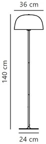 Lampadar Nordlux CERA 1xE27/60W/230V auriu