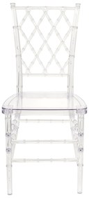Set 2 buc. scaune de sufragerie CLARO (transparent). 1022823
