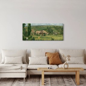 Tablou - Camille Pissarro, Landscape at Les Pâtis, Pontoise, reproducere (120x50 cm)