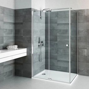 Perete lateral fix Roth Belita Elegant Neo 80 cm sticla 8 mm crom