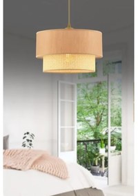 Lustră suspendată cu cablu ECHO 1xE27/60W/230V bej