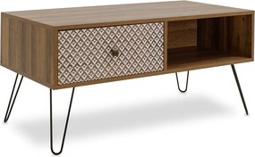 Masuta Cafea Bahar MDF Nuc, Dim 100x50x46 Cm