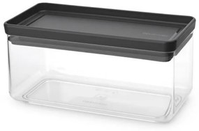 Cutie de depozitare Brabantia Tasty+ Stackable 1008873, 1,5 L, Sigiliu din silicon, Fara BPA, Gri inchis
