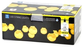 Lanț LED decorativ de exterior 10xLED/8m IP44 alb cald Aigostar