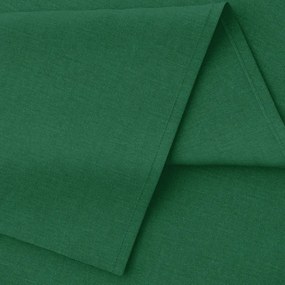 Goldea față de masă decorativă de crăciun loneta - uni verde închis - rotundă Ø 60 cm