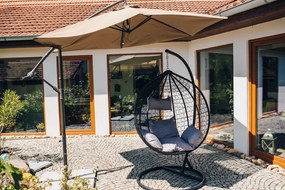 Scaun suspendat negru KOKON fara suport