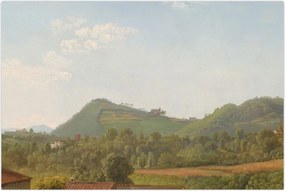 Tablou - Simon Denis,  View Near Naples, reproducere (90x60 cm)