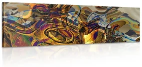 Tablou în design abstract de aur