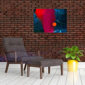 Tablou pe sticlă culorii (70x50 cm)
