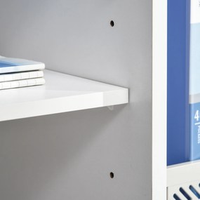 HOMCOM Suport Imprimantă cu Sertare Dulapior Multifuncțional Spațiu de Stocare pentru Birou și Acasă Design Modern Alb | Aosom Romania