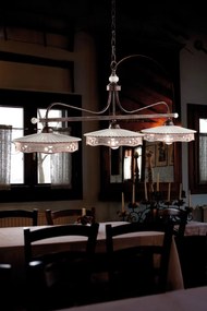 Lustra clasica realizata manual din ceramica ALESSANDRIA