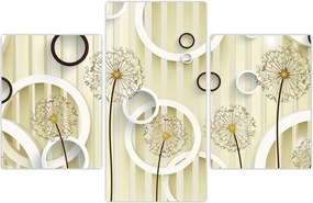 Tablou abstract a păpădiei (90x60 cm)