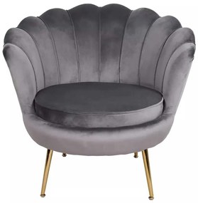 Fotoliu Ionia Velvet, gri
