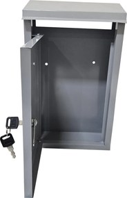 Cutie postala metalica cu 2 chei HouseXL® MailBox, Pentru interior si exterior, Dimensiune 37X22X10 cm, Vopsita in camp electrostatic, Tabla groasa,