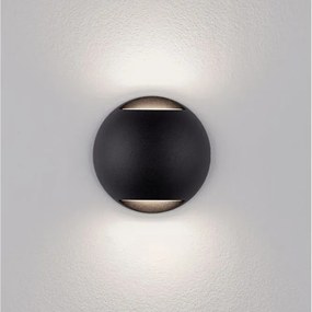 Aplica exterior cu iluminat sus si jos LED IP65 PASSO negru