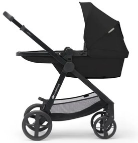 Cărucior de copii combinat 3 în 1 KINDERKRAFT NEWLY Classic black + scaun auto MINK PRO