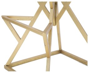 Scaun de bar negru/auriu tapițat (înălțime șezut 75 cm) Piramid – Mauro Ferretti