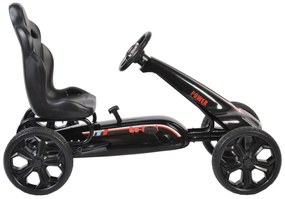 Kart cu pedale pentru copii NOVOKIDS® Monte Carlo Kart PRO, 3-8 ani , Maxim 40 kg, 113 cm lungime, Carena, Structura metalica, Frana de mana, Functie