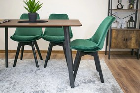 Masa de sufragerie maro cu blat in decor frasin ESTE 120x80