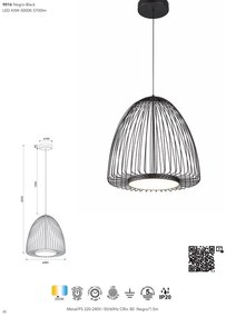 Lustra suspendata LED design modern SMART 46cm MA-9016