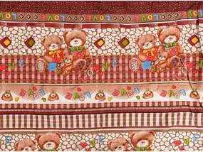 Lenjerii din bumbac pentru patut Culoare maro, TEDDY FAMILY