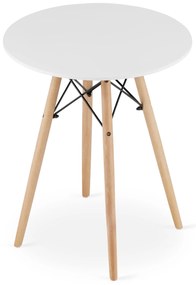 PROMOTIE Masa de dining alba OSLO 60x60cm a doua calitate