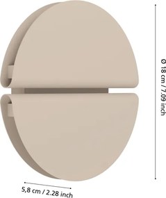 Eglo 902121 - Aplica de perete LED pentru exterior PIANOSA, 4,5 W, 230 V, IP44, bej