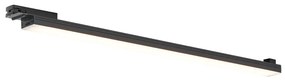 Plafonieră modernă neagră pentru sistem de șină monofazat 15W 1180 lm 2700-3800K - Iconic Tsiri