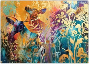 Tablou - Pictura abstractă a naturii (70x50 cm)