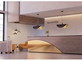 Lustră pe cablu Eglo 390395 SACEDA 3xE27/40W/230V negru/auriu