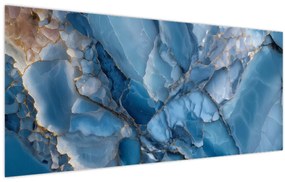 Tablou - Marmură albastră fragmentată (120x50 cm)