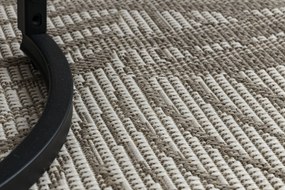 Covor sisal Floorlux 20504 Frunze gri si şampanie Junglă