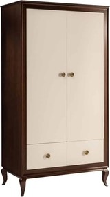 Dulap lemn masiv Nicola 2 Usi, 108,7 × 61,5 × 203,5 cm
