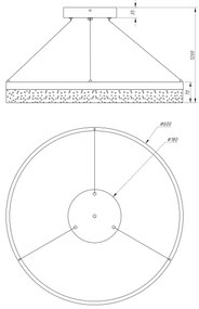 Globo 68225-36 - Lustră LED pe cablu SMITTY 1xLED/36W/230V