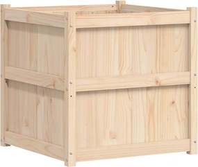 vidaXL Jardinieră de grădină, 70x70x70 cm, lemn masiv de pin