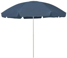Umbrela de plaja, albastru, 300 cm Albastru, 300 cm