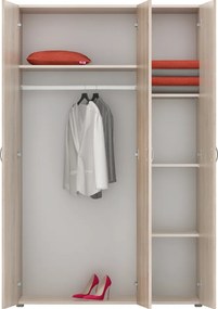 Dulap, cu trei uşi, stejar sonoma, RAMSA 3