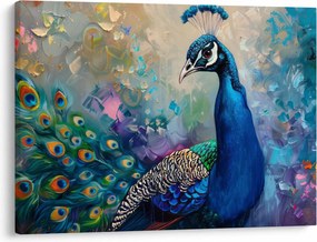 Tablou - Pictura de un păun (70x50 cm)