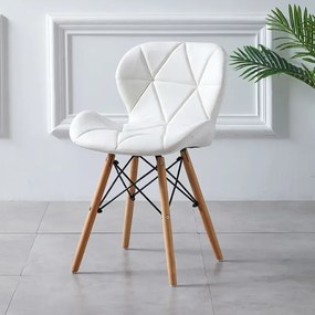 Scaune de sufragerie 4buc din piele, Diamond
