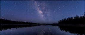 Tablou cu cerul nocturn (120x50 cm)