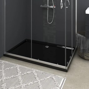 Cadita de dus dreptunghiulara din ABS, negru, 80x120 cm Negru, 80 x 120 cm