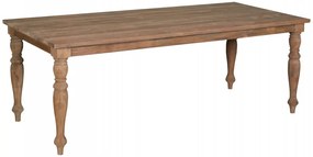 Masa dreptunghiulara din lemn de tec reciclat 160x90x78 cm maro