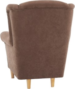 Fotoliu, textil maro, CHARLOT