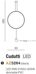 Lustra LED design modern CODUTTI BK