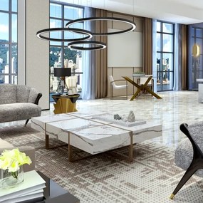 Lustră LED pe cablu GALAXIA LED/85W/230V neagră