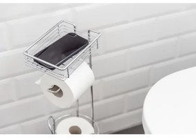 WENKO 24074800 - Suport pentru hârtie igienică 16x59 cm, crom lucios