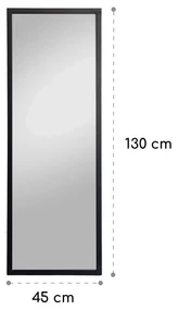 Luton Oglindă de perete din lemn veritabil dreptunghiulară 130 x 45 cm