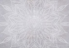 Fototapet - Mandala pe perete de beton (147x102 cm)